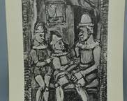 GEORGES ROUAULT ORIGINAL LITHOGRAPH "THE LITTLE FAMILY" (LA PETITE FAMILLE), 1951