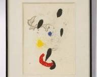 JOAN MIRÓ – "DANSE BARBARE" – COLOR LITHOGRAPH AFTER THE ORIGINAL, 1963 – MAEGHT / DERRIÈRE LE MIROIR – FRAMED