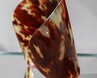 ANTIQUE VICTORIAN TORTOISESHELL CUFF BRACELET RARE HONEYFLAME TRANSLUCENCE