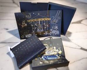 DESIGNER LOUIS VUITTON HOLIDAY ADVENT CALENDAR CAROUSEL THEME RARE, SOLDOUT, HIGHVALUE COLLECTIBLE