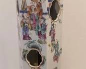 ANTIQUE EARLY 1900s CHINESE PORCELAIN HAT STAND LAMP QING EARLY REPUBLIC PERIOD