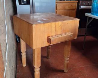 John BoosVintage solid maple end grain block table