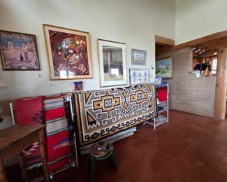 Southwest art and rugs