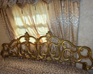 Ornate Baroque style headboard
