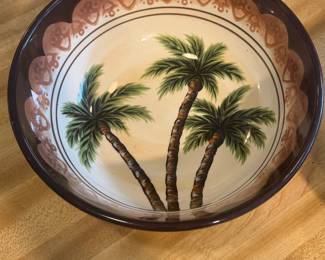 Nefelin Palm By Corsica Home Large Serving Bowl