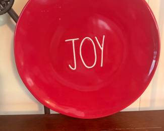 Joy Christmas Plate