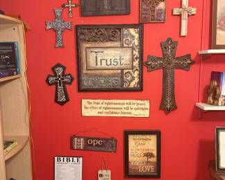 Collection of crosses and Christian art 