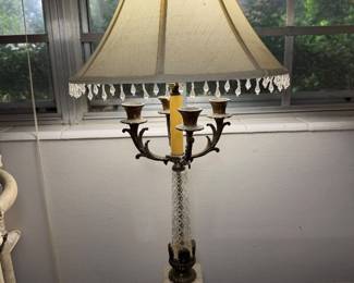 Hollywood Regency Style Candelabra Table Lamp