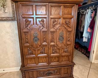 Spanish Revival Style Armoire