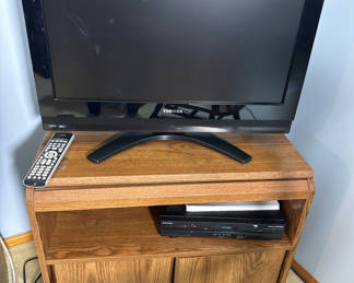 Lot 105: Toshiba REGZA Television with Remote and Technicolor Cable Box - located on 2nd floor
