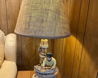 Lot 29: Nautical Fisherman Table Lamp