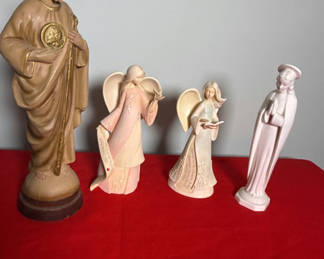 Lot 81: Religious and Angel Figurines