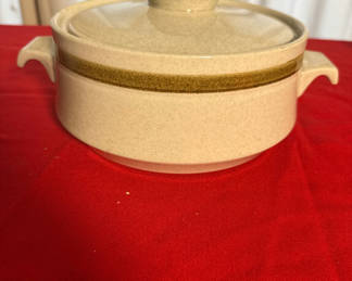 Lot 55: Country Living Stoneware Covered Casserole Dish