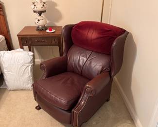 Leather recliner 