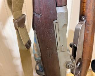 M1 Garand, side view with sling.