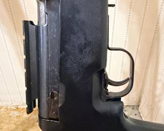 Same SKS, close-up of scope rail.