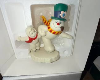 Snowman and winter-themed figurine Dept 56
