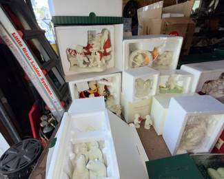Boxed seasonal and collectible figurines 