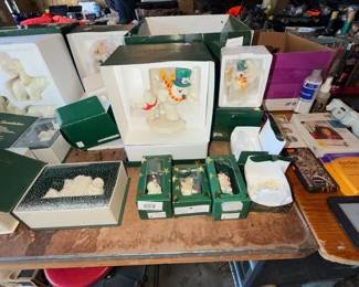 Seasonal figurines and assorted collectibles