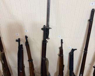 Czech vz.52 rifle (1953), 1940 BSA Lee-Enfield SMLE No.1 Mk III* with bayonet, Italian Carcano, Hi-Point 995, Gewehr 88.