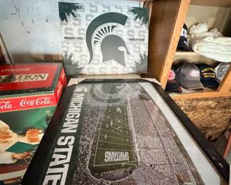Michigan State Spartans framed decor and memorabilia