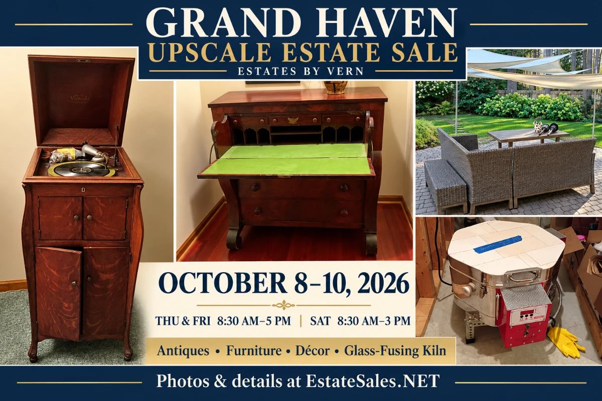 Grand Haven Upscale Estate Sale — Estates by Vern — October 8–10, 2026