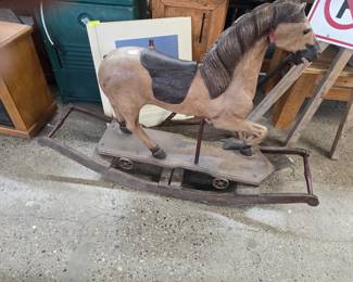 Antique solid wood carving