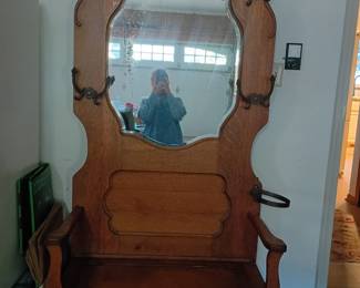 Wooden Hall Tree