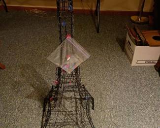 Black Metal Eiffel Tower Decor