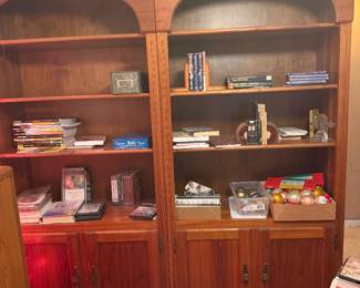 two Amish bookcases