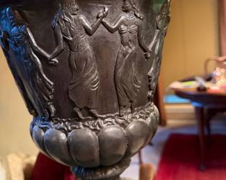 metal urn with lid