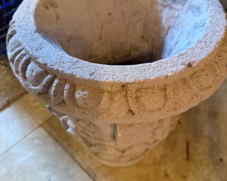 carved cantera stone urn
