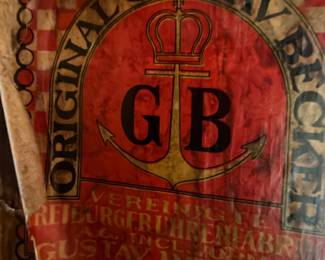 Gustav Becker 1920's grandfather clock, two-weight, 1920's, working 
