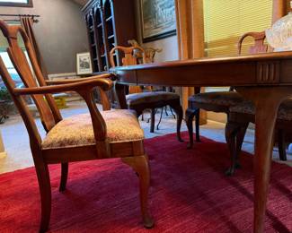 Davis Furniture Co solid walnut dining table