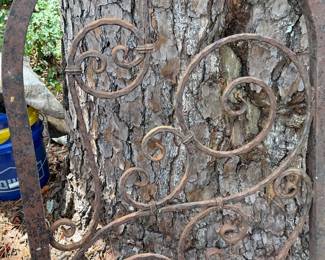 rusted iron gate