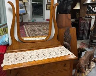 OAK RESTORED NEW MIRROR