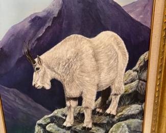 MOUNTAIN GOAT PAINTING