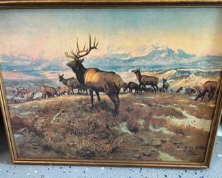 ELK AND BIG GAME PAINTINGNS