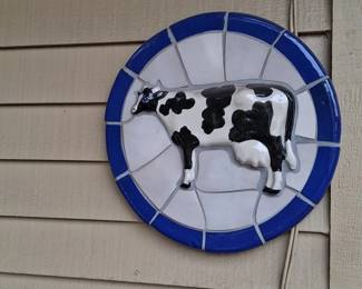 Cow mosaic artist Hogard Jervey 45.00 really cool.