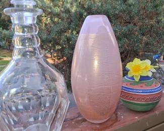 Decanter 40. ART GLASSWARE VENICE CALLEB SIEMON 2015 SIGNED!!! 750.00