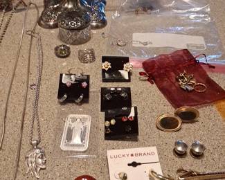 Silver necklaces are priced when you're here