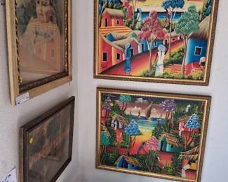 Haitian pair oils 1970s 400.00 /200each