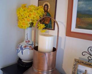 Copper candle holder 55.00
