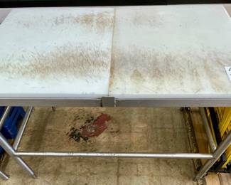 LOT # 110  - CHOPPING TABLE