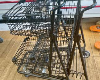LOT # 040  & LOT # 041  -  SHOPPING CART - BLACK
