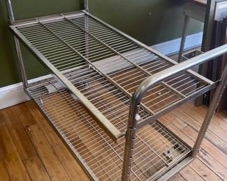 LOT # 045  -  STAINLESS STEEL STORAGE CART