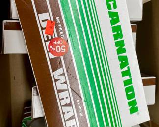 LOT #131  - CARNATION DELI WRAP LOT