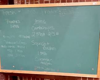 LOT # 077  -  LARGE GREEN CHALKBOARD