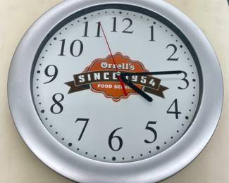 LOT #126 - ORRELL’S FOOD SERVICE CLOCK