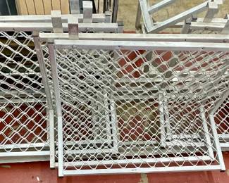 LOT # 025  -  6-ALUMINUM WALL SHELVES w/BRACKETS